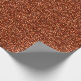 Texturerad brun terracotta presentpapper
