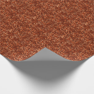 Texturerad brun terracotta presentpapper