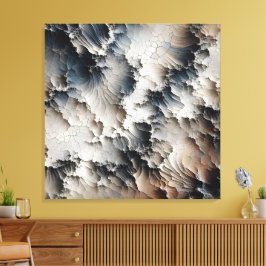 Texturerad Contemporary Abstrakt Canvastryck