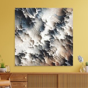 Texturerad Contemporary Abstrakt Canvastryck