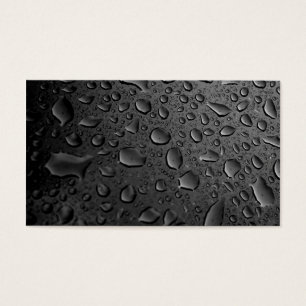 Texturerad design för mörksvartvatten liten droppe visitkort