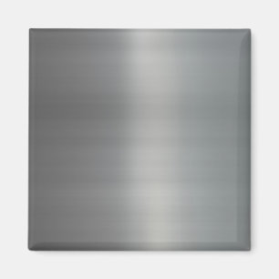 Texturerad flott borstad metall magnet