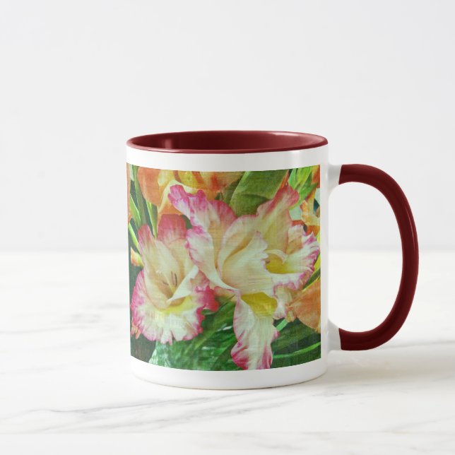 Texturerad Gladiola Mugg (Höger)