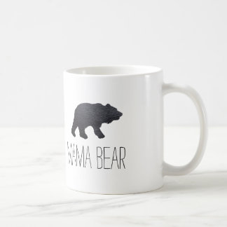 Texturerad grå färgbjörn kaffemugg
