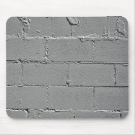 Texturerad Grått Cement Block Wall Musmatta