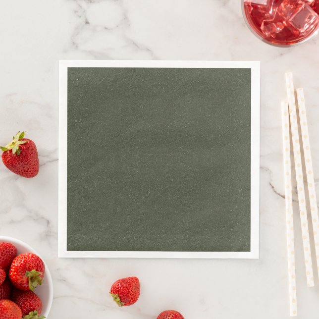 Texturerad Grönt Party Napkin Pappersservett (Insitu)