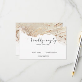 Texturerad Guld Faux Foil Elegant OSA kort