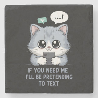 Texturerad katt stenunderlägg