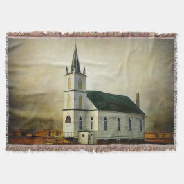 Texturerad Land Church Throw Blanket Filt