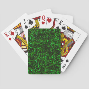 Texturerad metallisk grönt casinokort