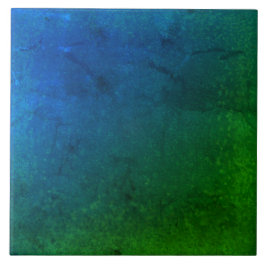 Texturerad Midnight Blue och grönt Ceramic tile Kakelplatta