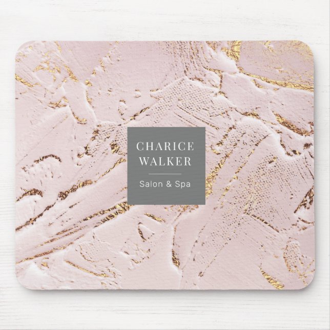 texturerad modern musknapp i ro guld musmatta (Framsidan)