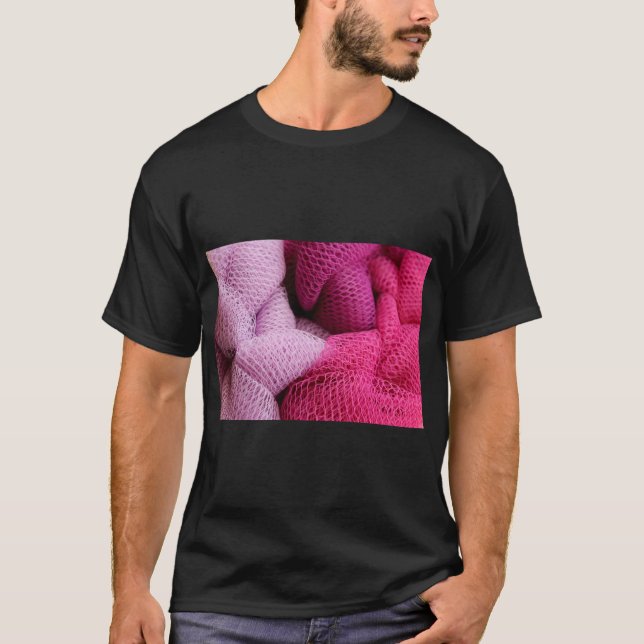 Texturerad Mönster T-Shirt – Stilig Djup & Modern  (Framsida)