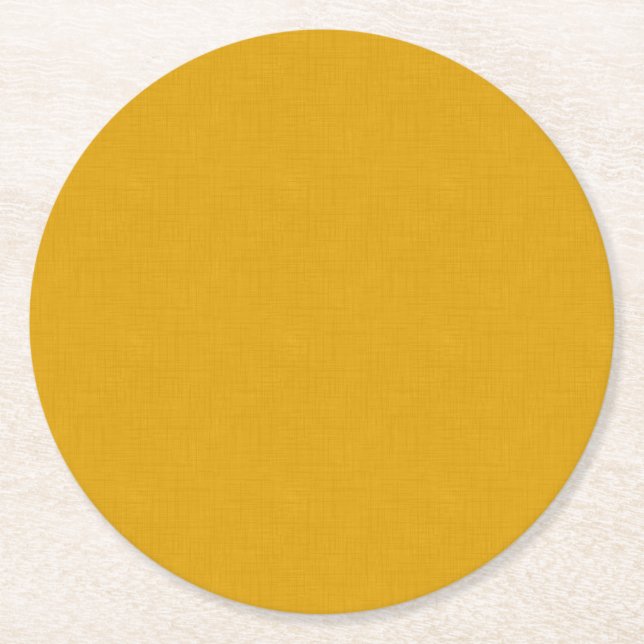 Texturerad Mörk Guld Underlägg Papper Rund (Framsidan)