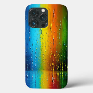 Texturerad Orange av blå Gult Grönt Regbow Mönster