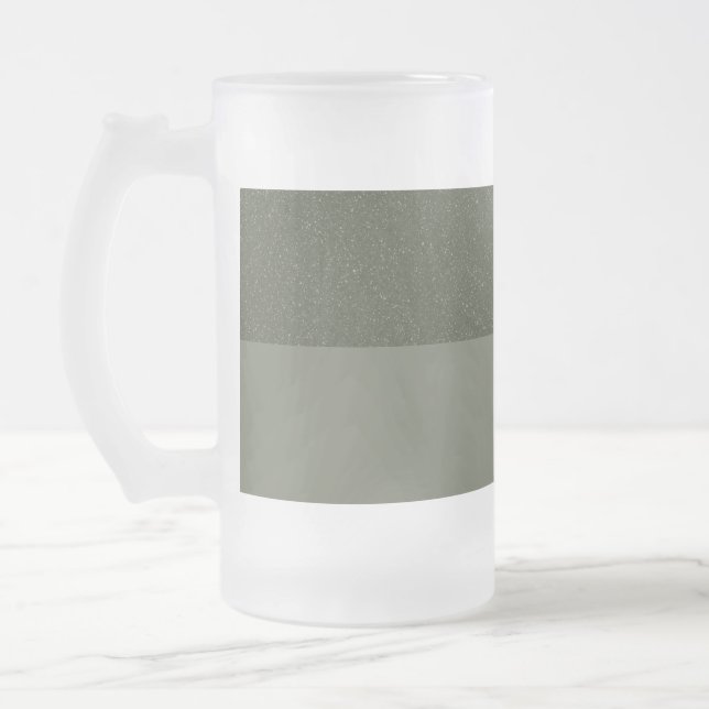 Texturerad översta Grönten Moss, frostad Mugg - An (Vänster)