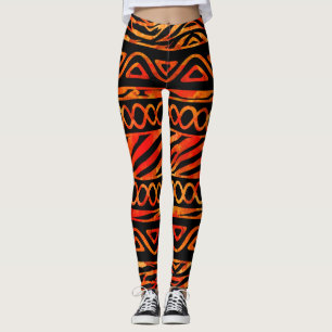 Texturerad person som tillhör en etnisk minoritet leggings