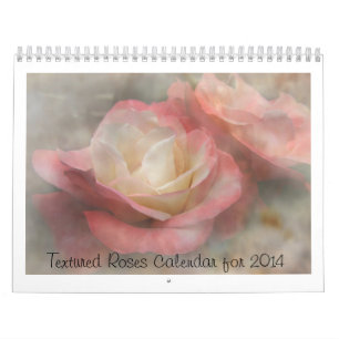 Texturerad rokalender för 2014 kalender