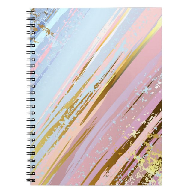 Texturerad Rosa - bakgrund Anteckningsbok (Framsidan)