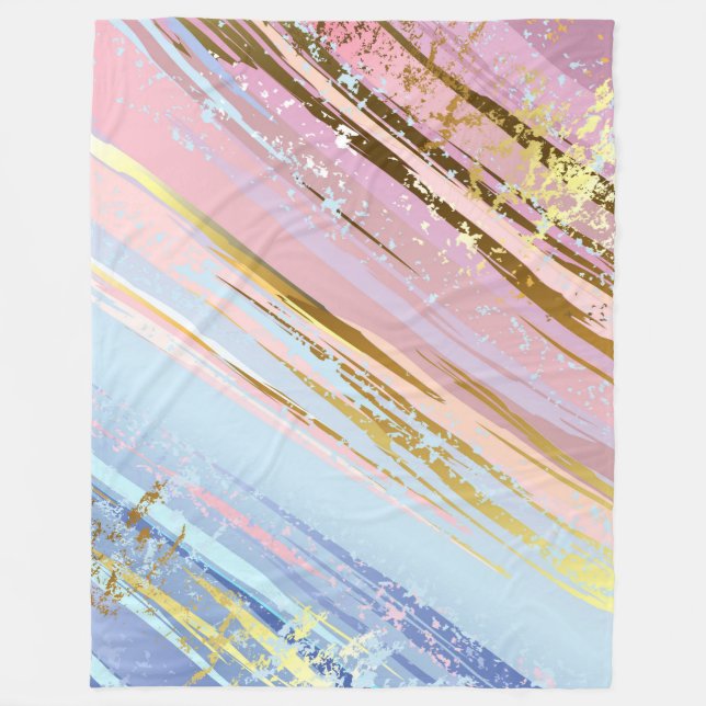 Texturerad Rosa - bakgrund Fleecefilt (Framsidan)