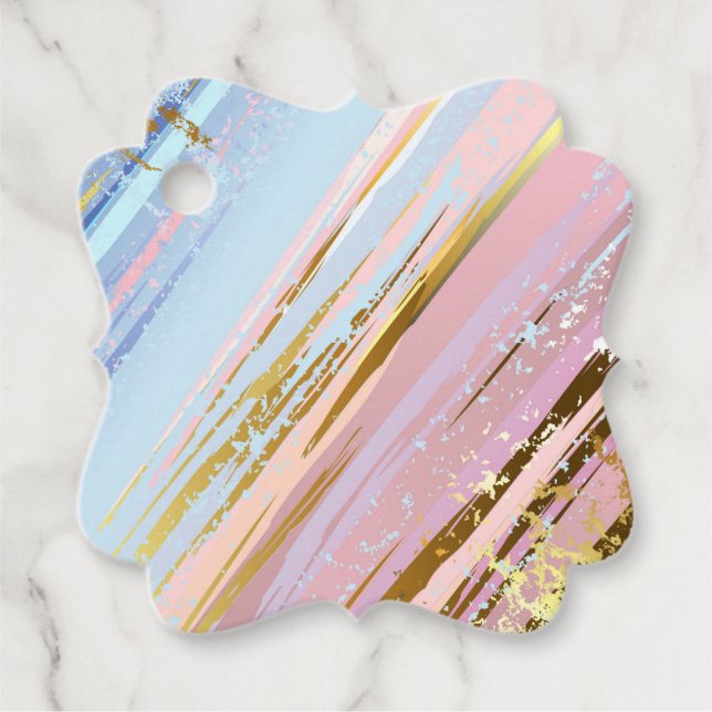 Texturerad Rosa - bakgrund Gåvor Etiketter (Framsida)