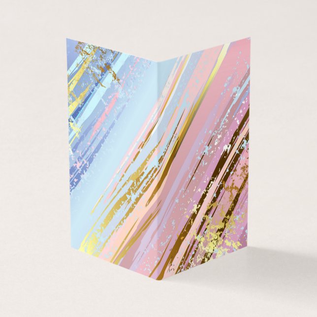 Texturerad Rosa - bakgrund Kort (Utsida)