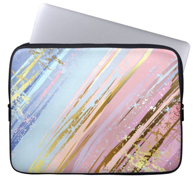 Texturerad Rosa - bakgrund Laptop Fodral (Framsidan)