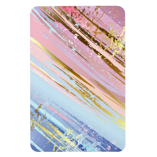 Texturerad rosa bakgrund magnet (Vertikal)