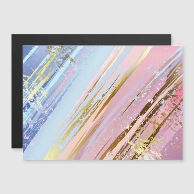 Texturerad Rosa - bakgrund Magnetisk Inbjudningskort (Fram/baksida)