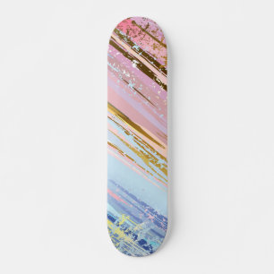 Texturerad Rosa - bakgrund Mini Skateboard Bräda 18,5 Cm