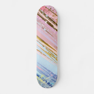 Texturerad Rosa - bakgrund Mini Skateboard Bräda 18,5 Cm