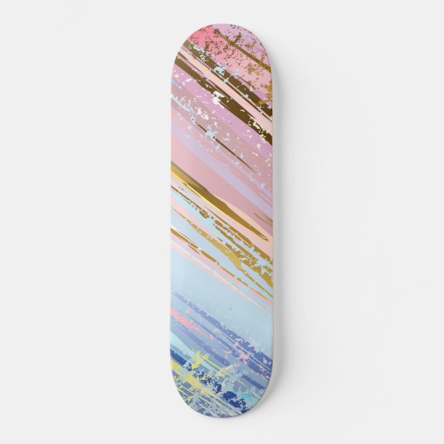Texturerad rosa bakgrund mini skateboard bräda 18,5 cm (Framsida)