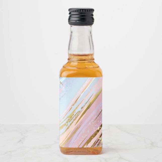 Texturerad Rosa - bakgrund Spritflaskor Etikett (Framsida)