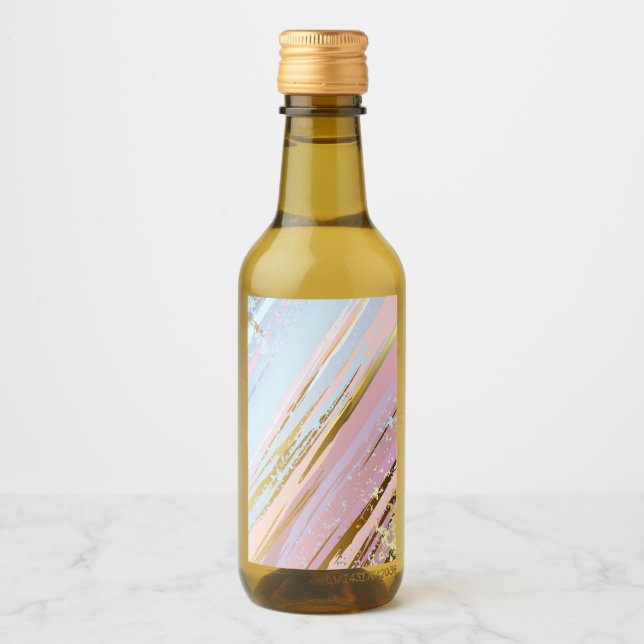 Texturerad Rosa - bakgrund Vinetikett (Framsida)