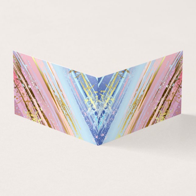 Texturerad Rosa - bakgrund Visitkort (Utsida)