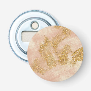 *~* Texturerad Rosa Guld Glitter Distress Golden Flasköppnare