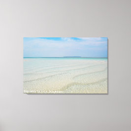 Texturerad sandig kustlandskap för resa foto canvastryck