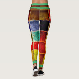 Texturerad Se Färg Trends Art Leggings