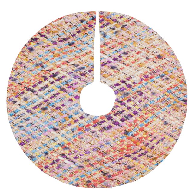 Texturerad strukturvävnad: Fotografi av Abstrakt. Julgransmatta Borstad Polyester (Framsidan)