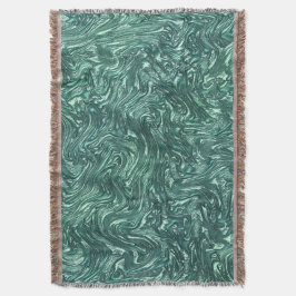 Texturerad sylt och grönaktiga cyanskuggningar filt