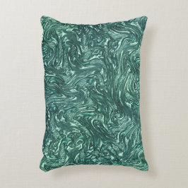 Texturerad sylt och grönaktiga cyanskuggningar prydnadskudde