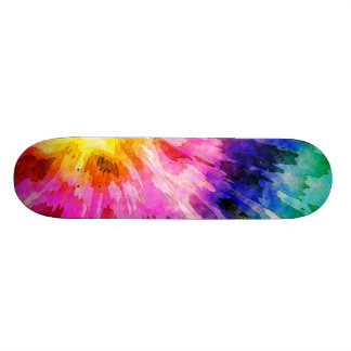 Texturerad Tie Dye Mini Skateboard Bräda 18,5 Cm