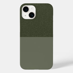 Texturerad top Moss Grönt iPhone 14 Fodral - Anpas