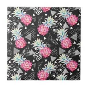 Texturerad triangelananas, Mönster Kakelplatta