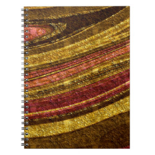 Texturerad vinkar abstrakt-dekaler, guldfolie glit anteckningsbok