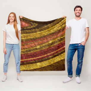 Texturerad vinkar abstrakt-dekaler, guldfolie glit fleecefilt