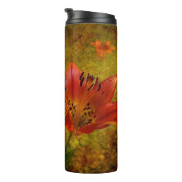 Texturerad Western Red Prairie Lily Icon