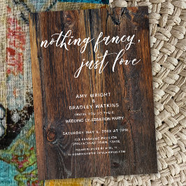 Texturerad Wood Handwrite Ingenting Finare, Just K Inbjudningar