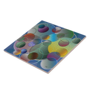 Texturerade bubblor kakelplatta