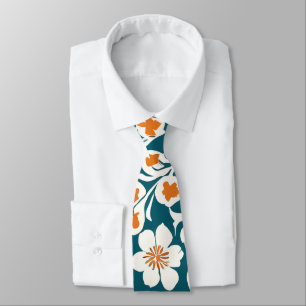 Texturerade dekorativa blommor Mönster Slips